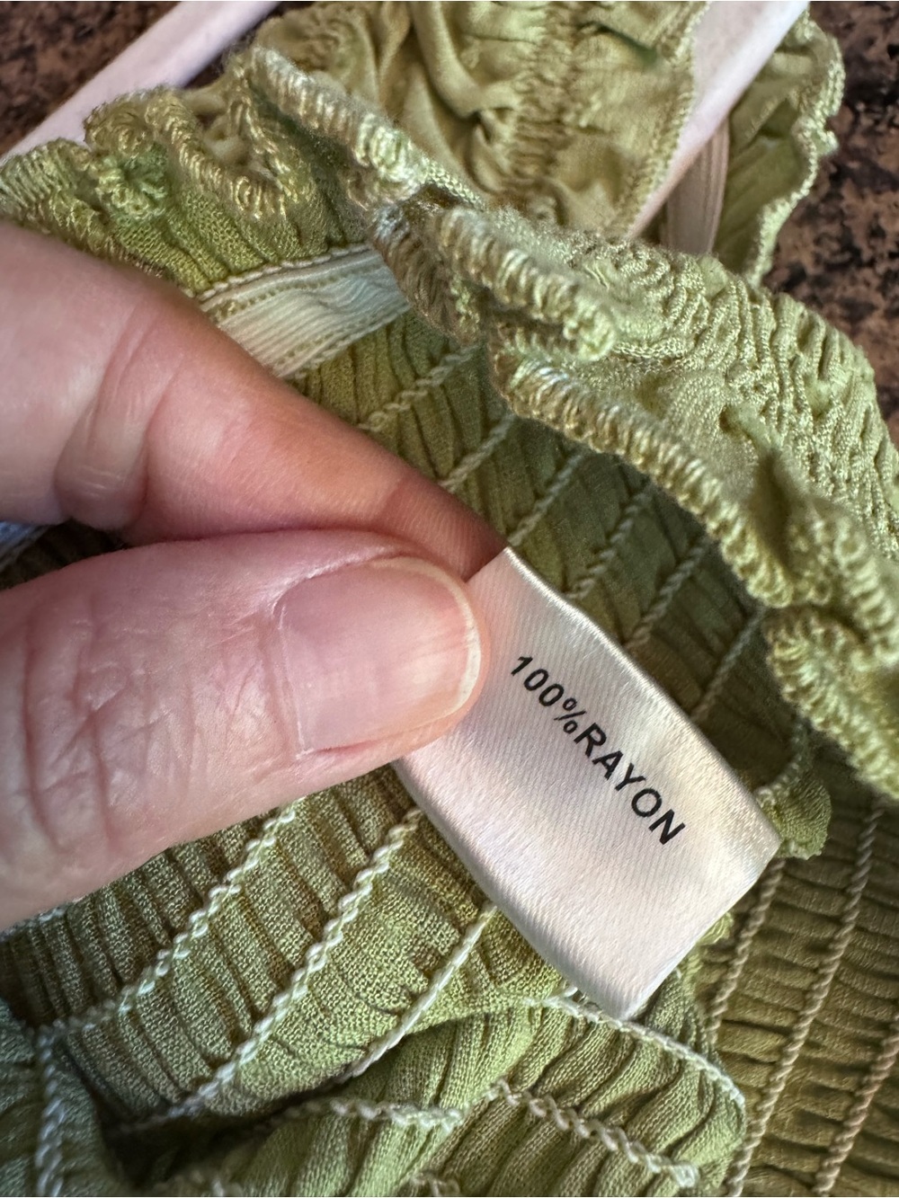 Princess Polly Asner Top Sage Green Size 4 - Picture 12 of 13